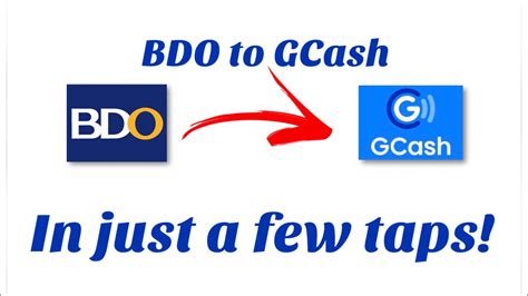 bdo online gcash|BDO to GCash Cash in via InstaPay .
